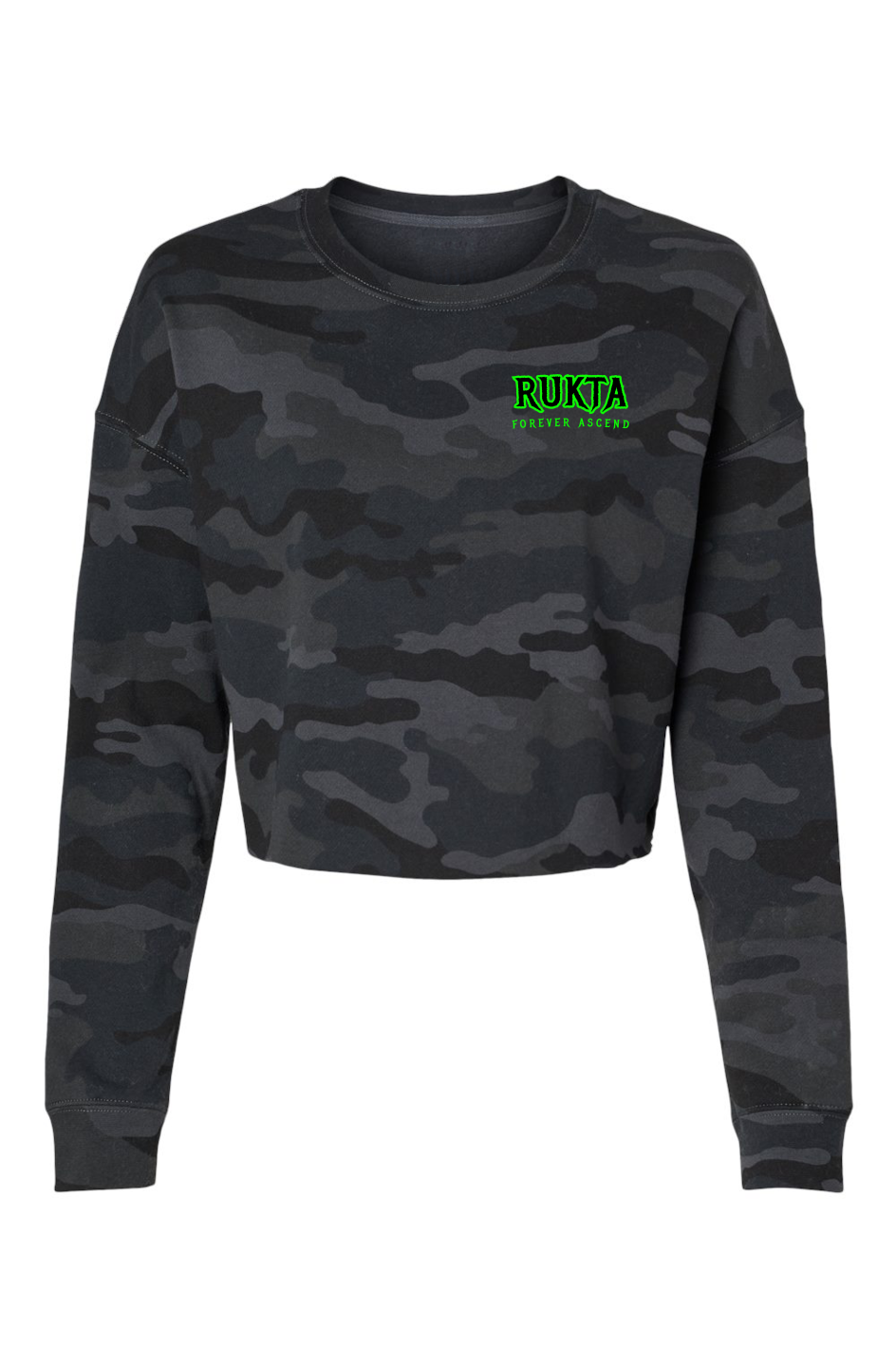 Rukta Gen IV Womans Camo Cropped Crew